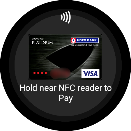 See the added card on Samsung Pay