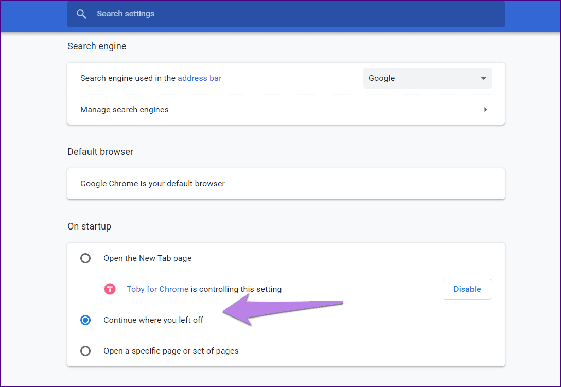 Save tabs before closing chrome 2