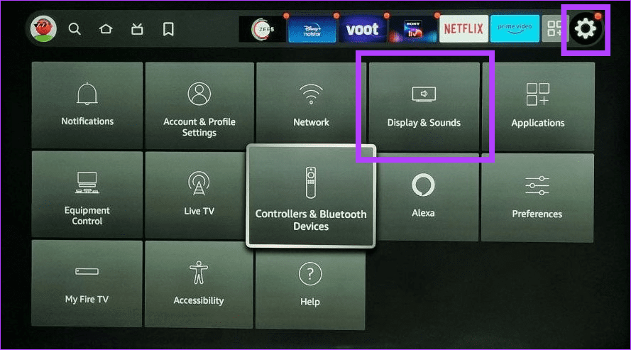 select Display Sounds