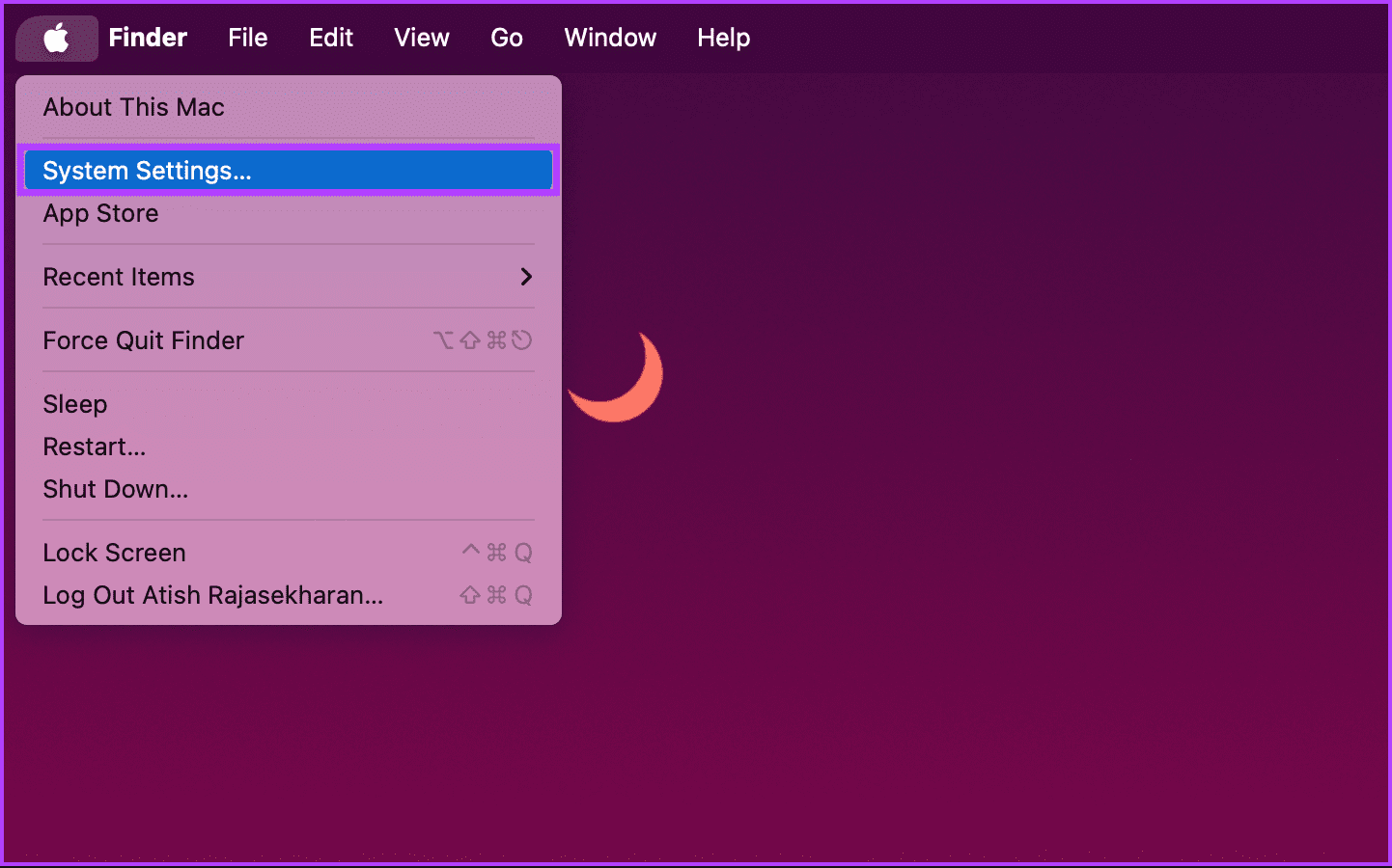 select System Settings