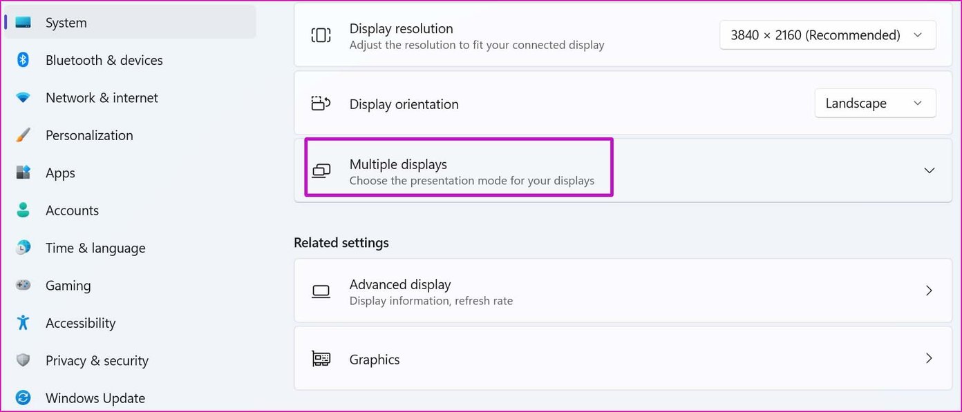 Select multiple displays windows 11 not detecting HDMI monitor