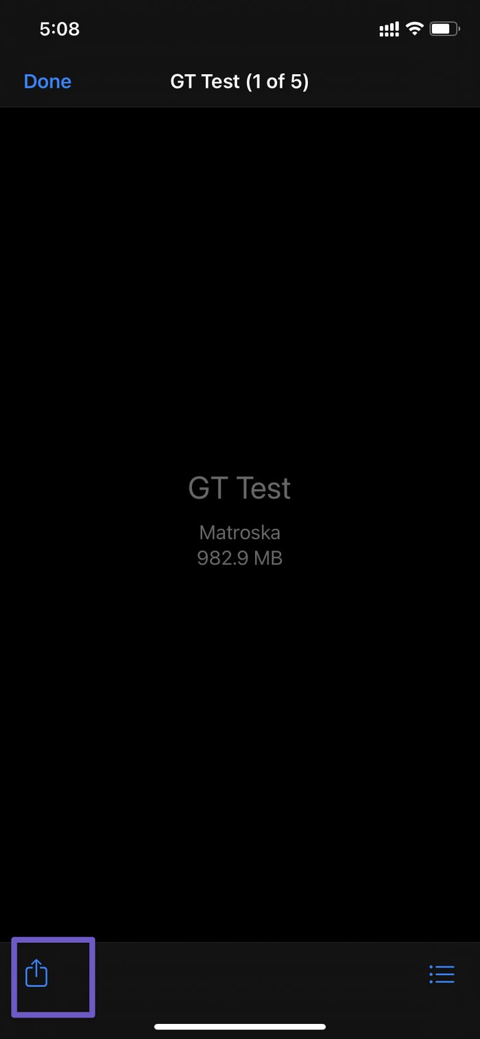 Tap on the Share button