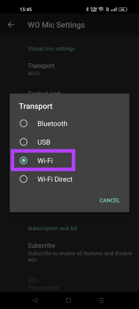 select wifi