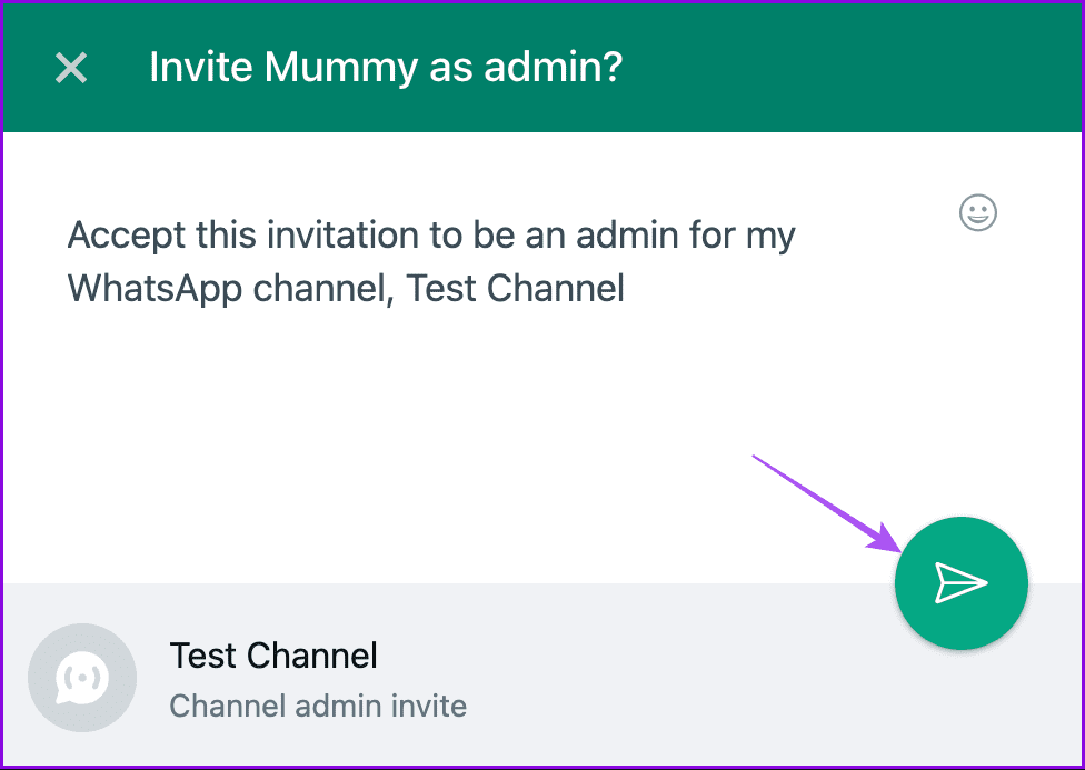 send channel invite whatsapp