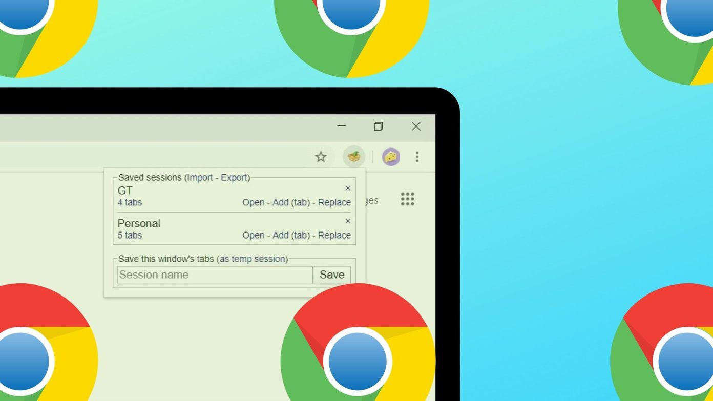 Session manager extensions for chrome fi
