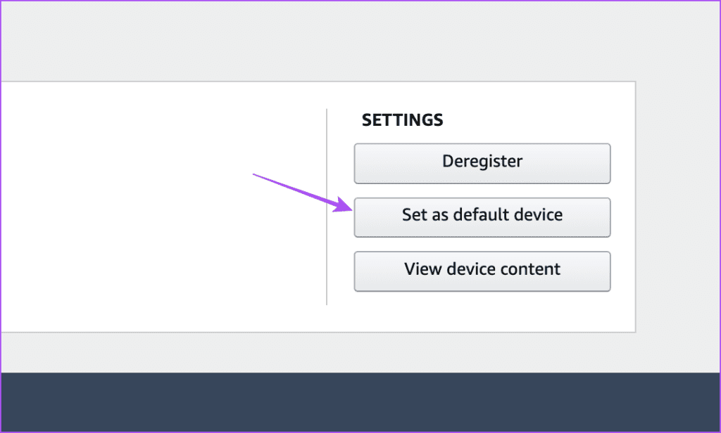 set as default device kindle amazon