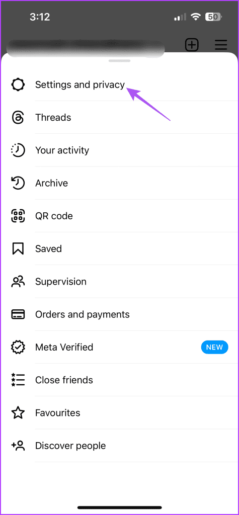 settings and privacy instagram 