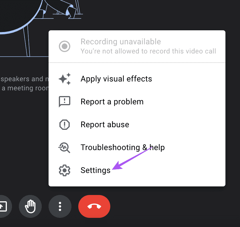 settings companion mode google meet