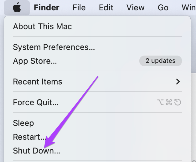 shut down mac 1