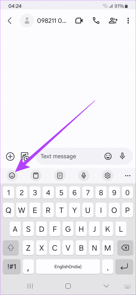 simply open the keyboard and tap on the emoji icon in the top row