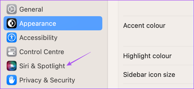 siri and spotlight settings mac