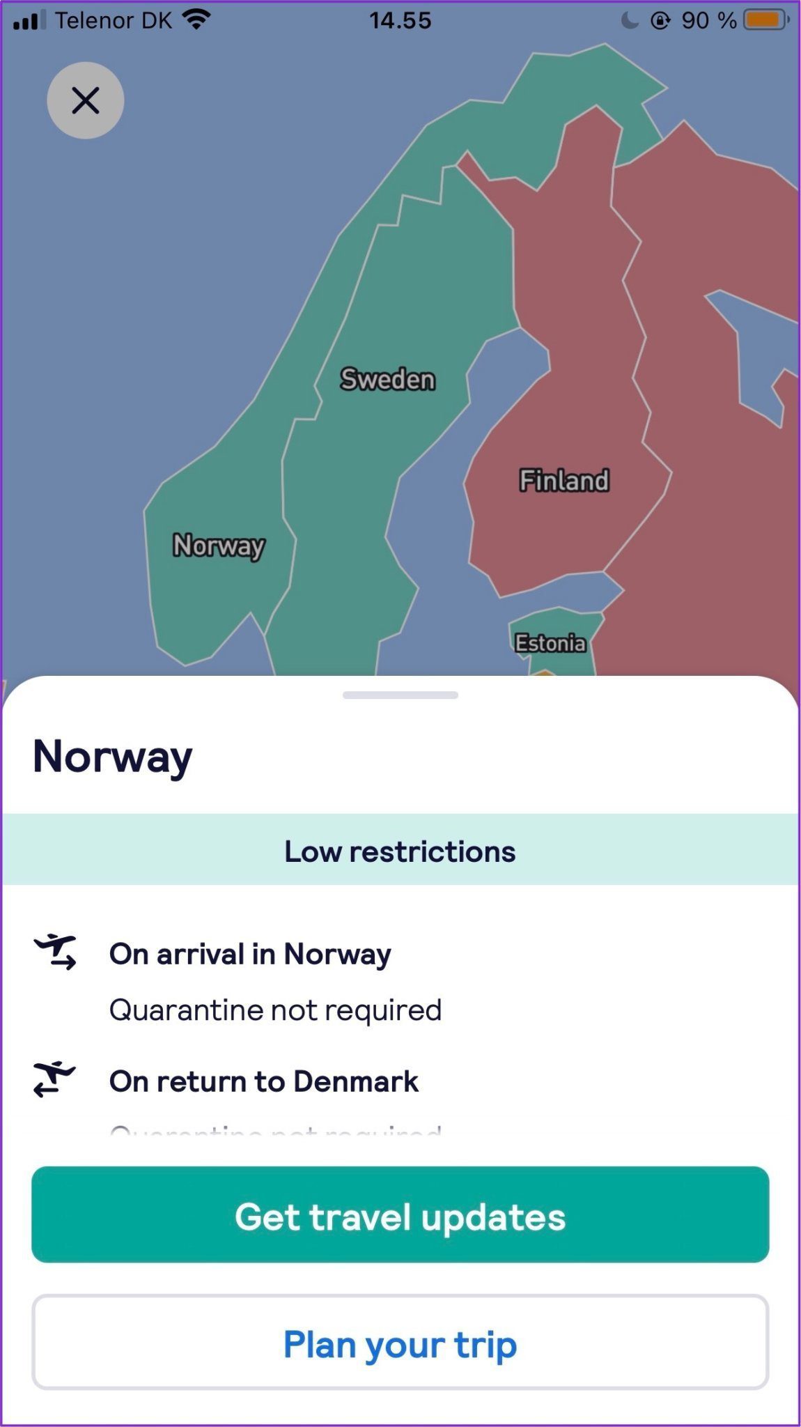Skyscanner travel restrictions
