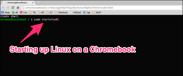 Start Linux On Chromebook
