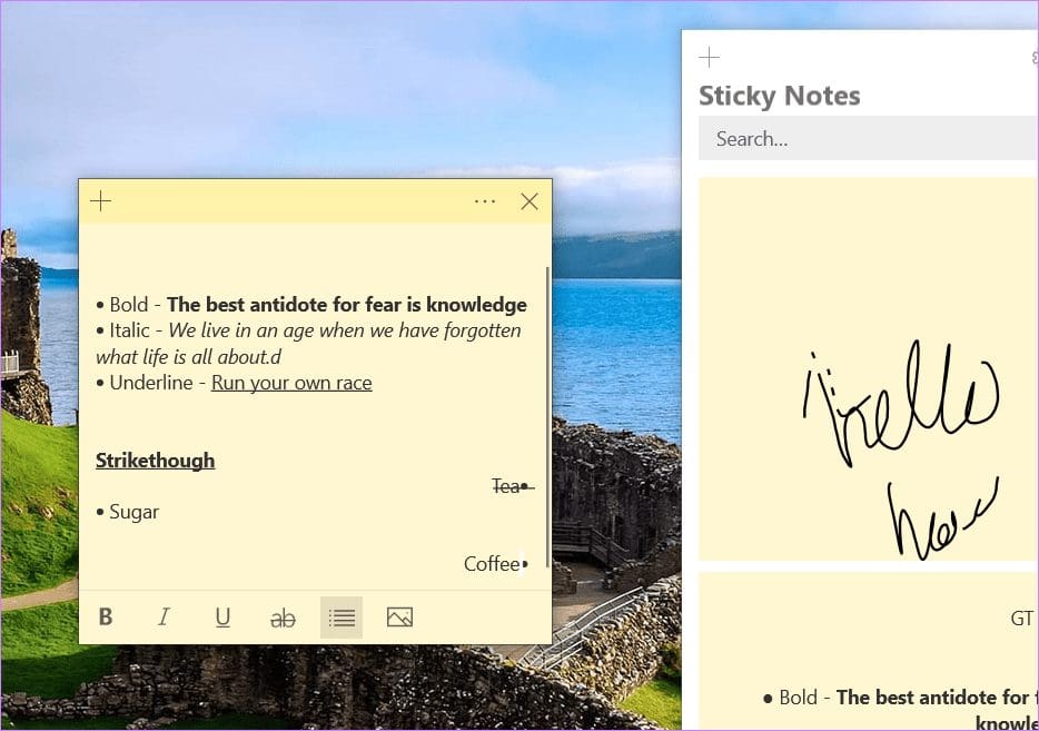 Sticky notes vs google keep 11