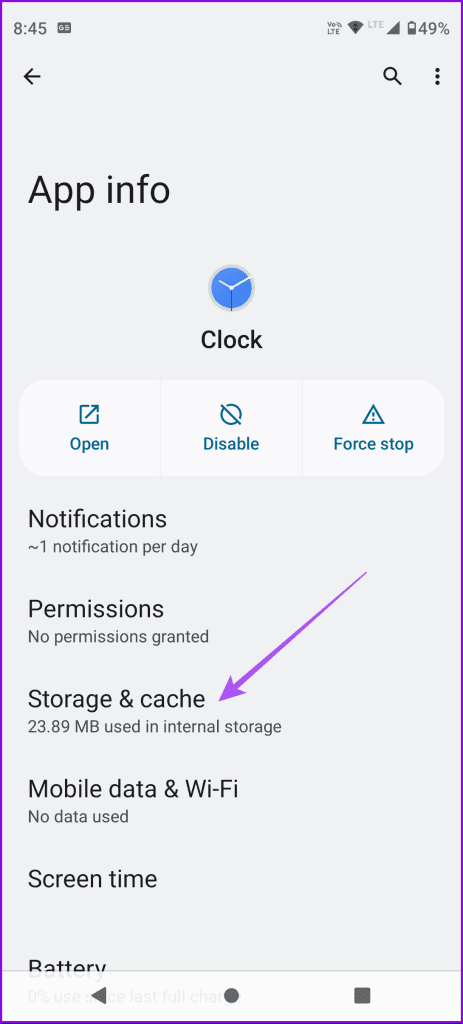 storage and cache android 