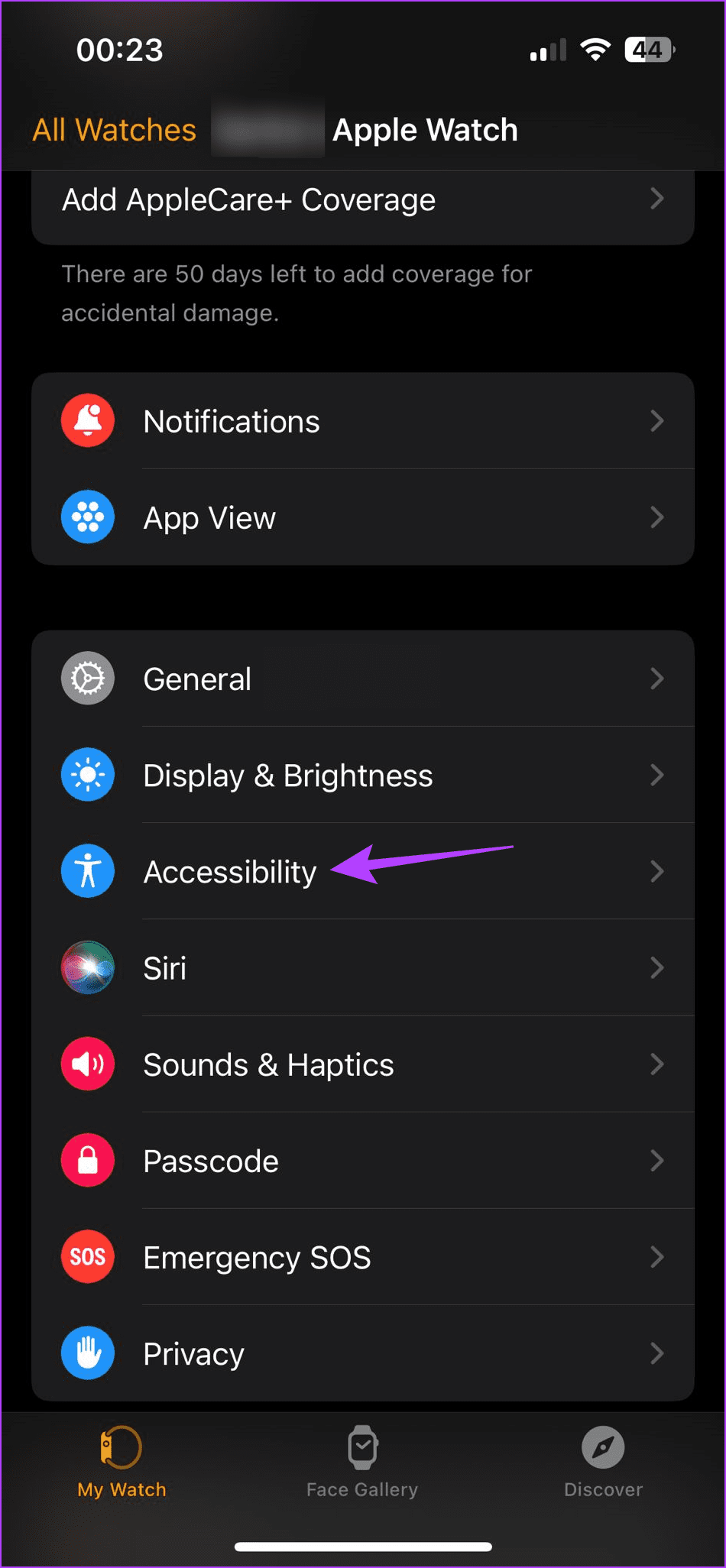 tap on Accessibility 4