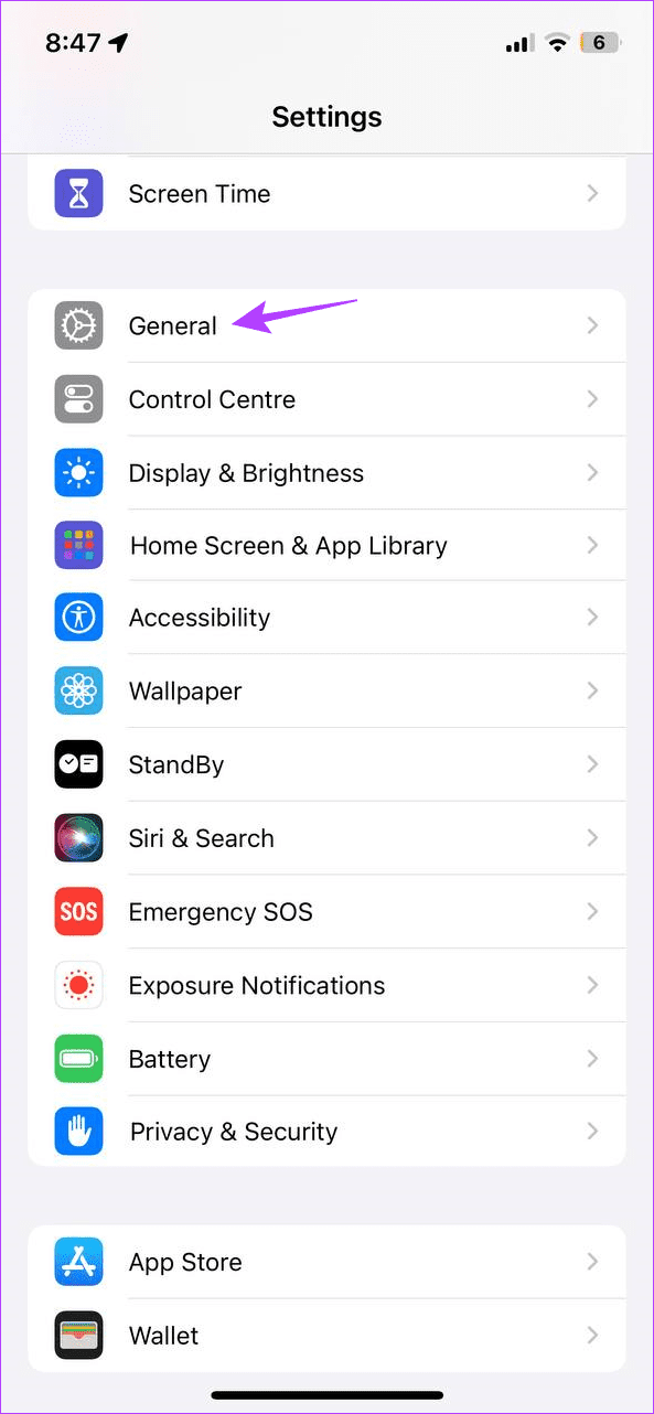 tap on General 3 - 1