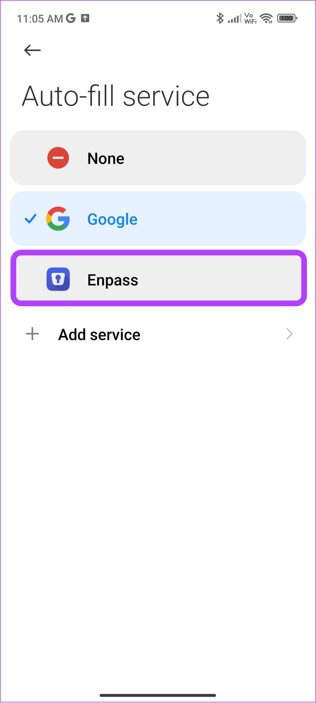 tap the third party auto fill service
