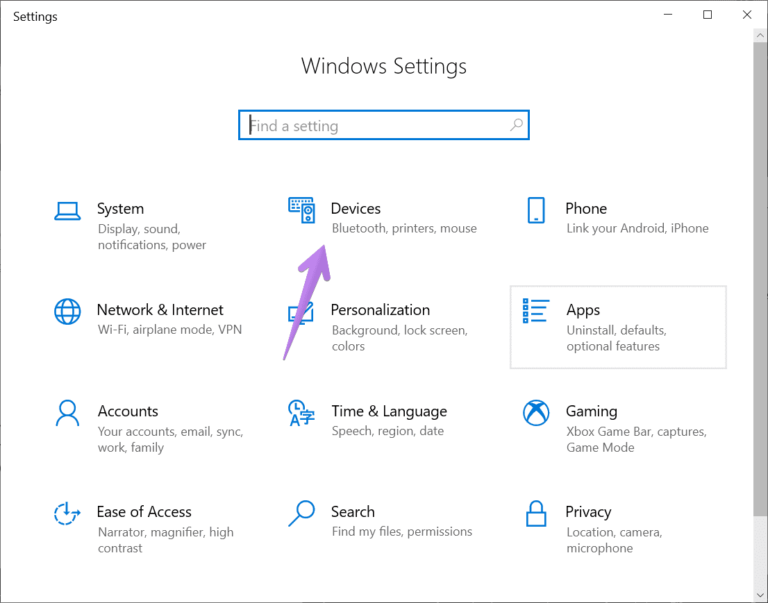 Touchpad gestures not working windows 1