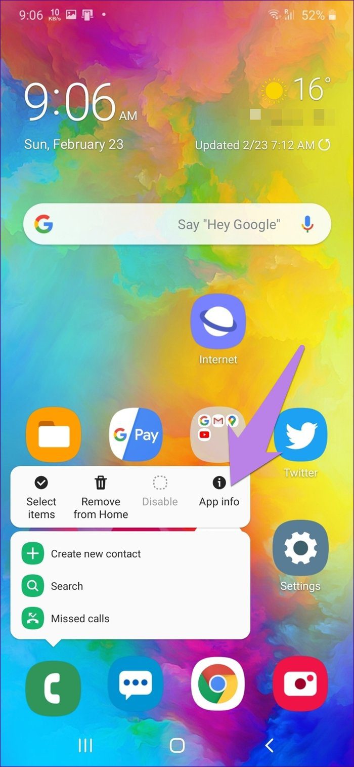 Unable to answer calls on android samsung 10