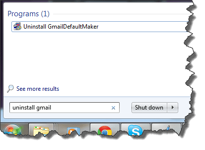 Uninstall Gmail