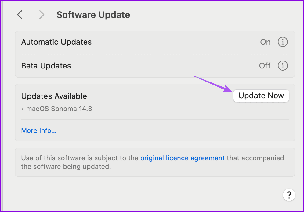 update now mac