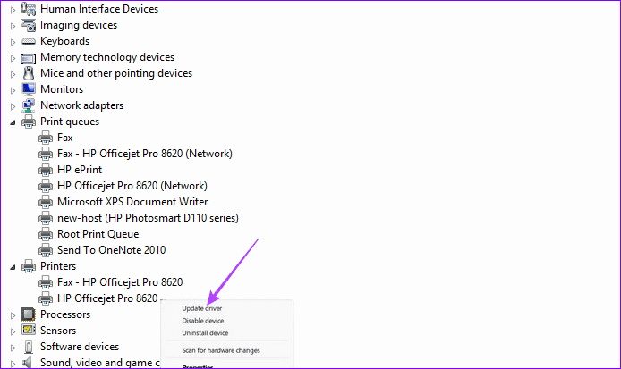 update printer driver 2