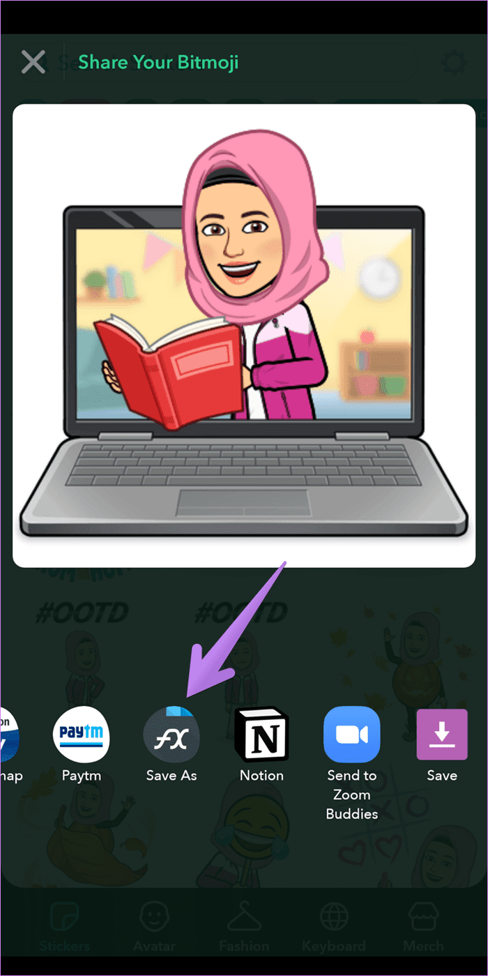 Use bitmoji in google slides on iphone laptop android 10