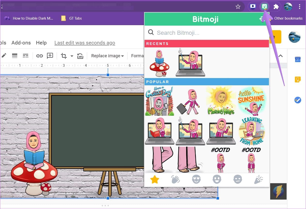 Use bitmoji in google slides on iphone laptop android 3