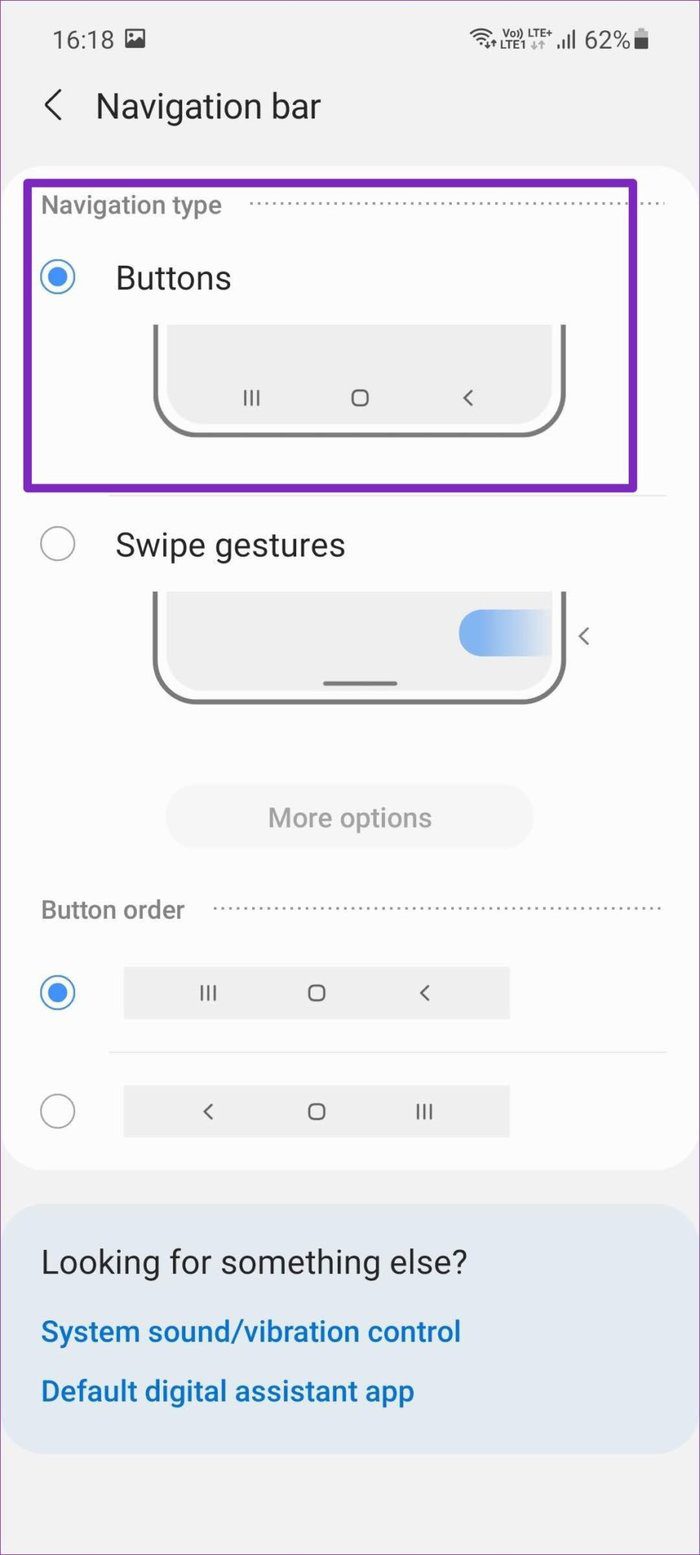 Use buttons as navigation type