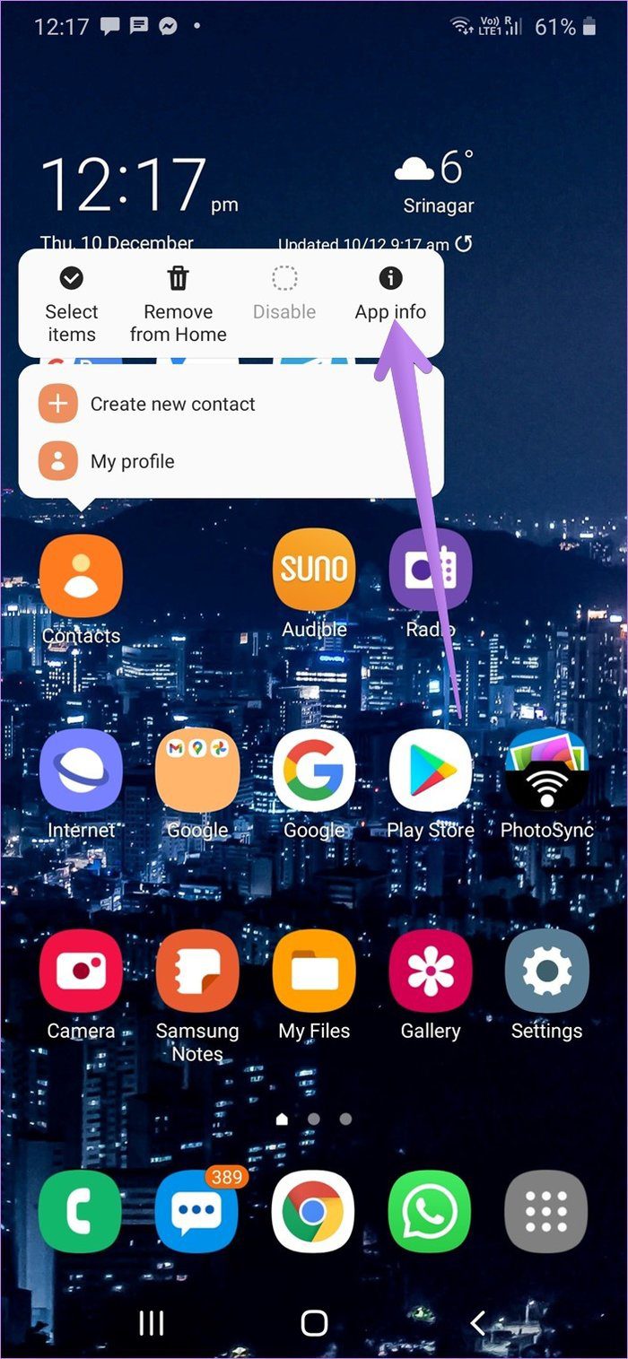 Use google contacts instead of samsung contacts 15