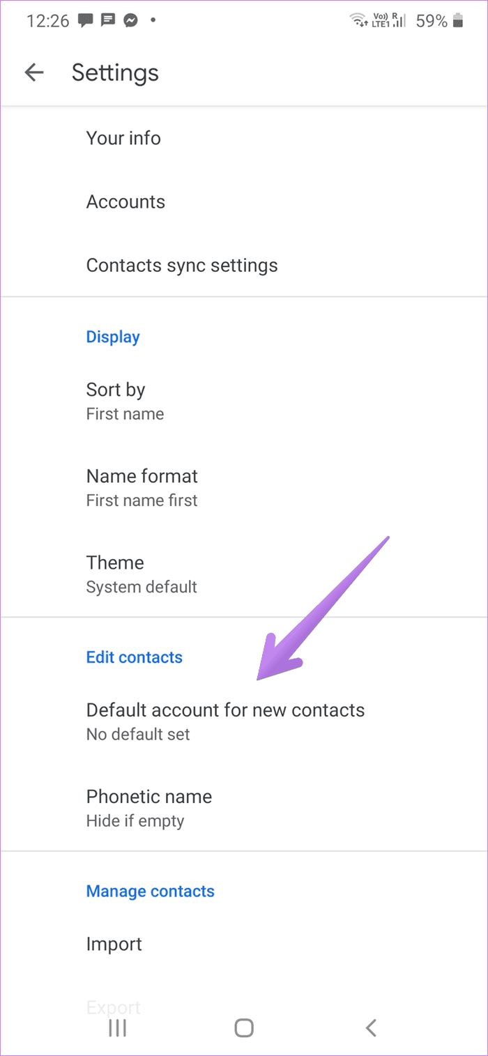 Use google contacts instead of samsung contacts 16