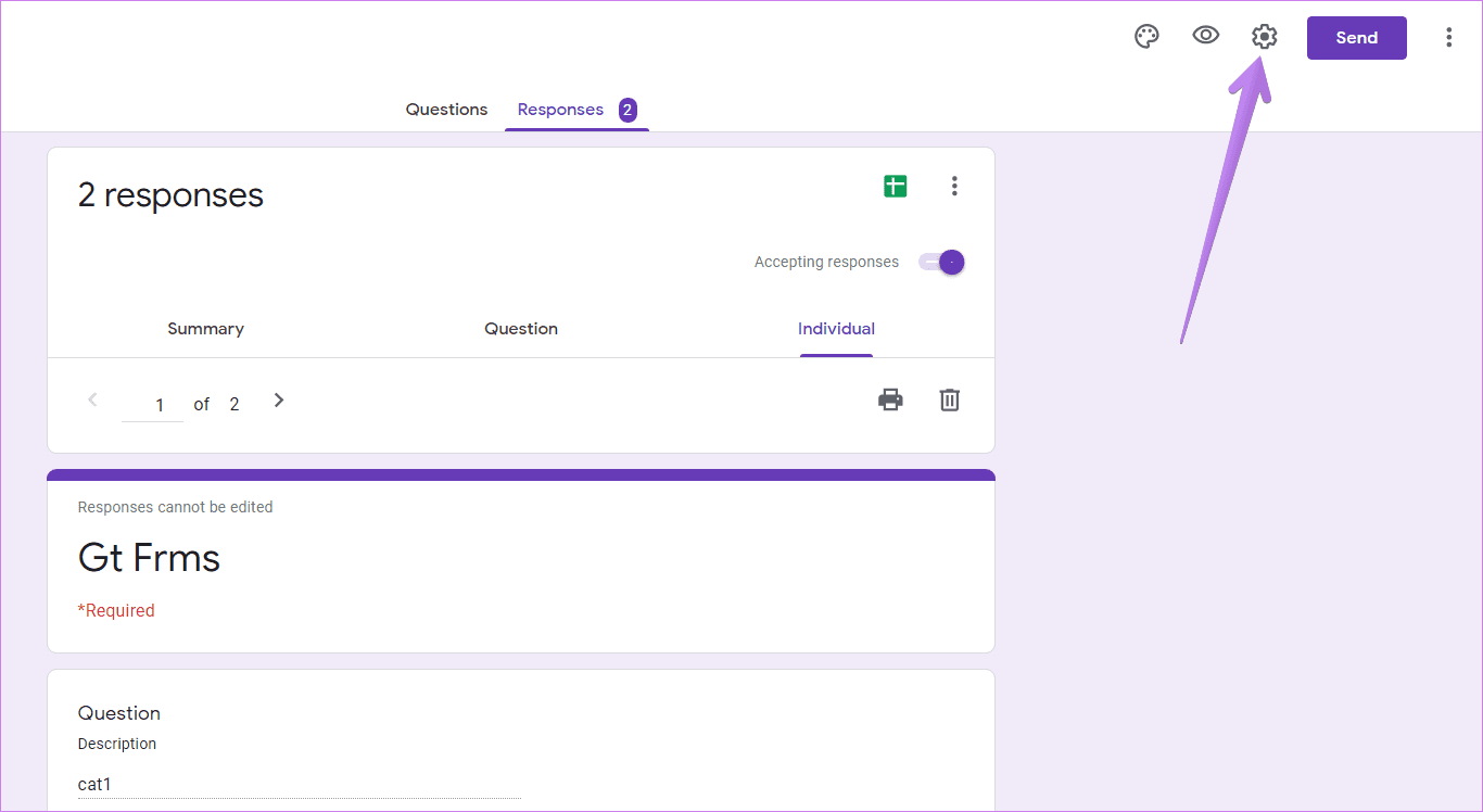 View answers on google forms 8