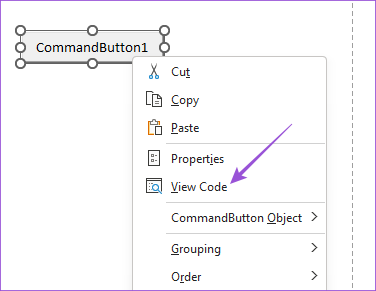 view code macro button Excel