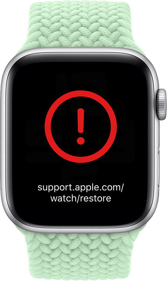 Apple Watch exclamation mark