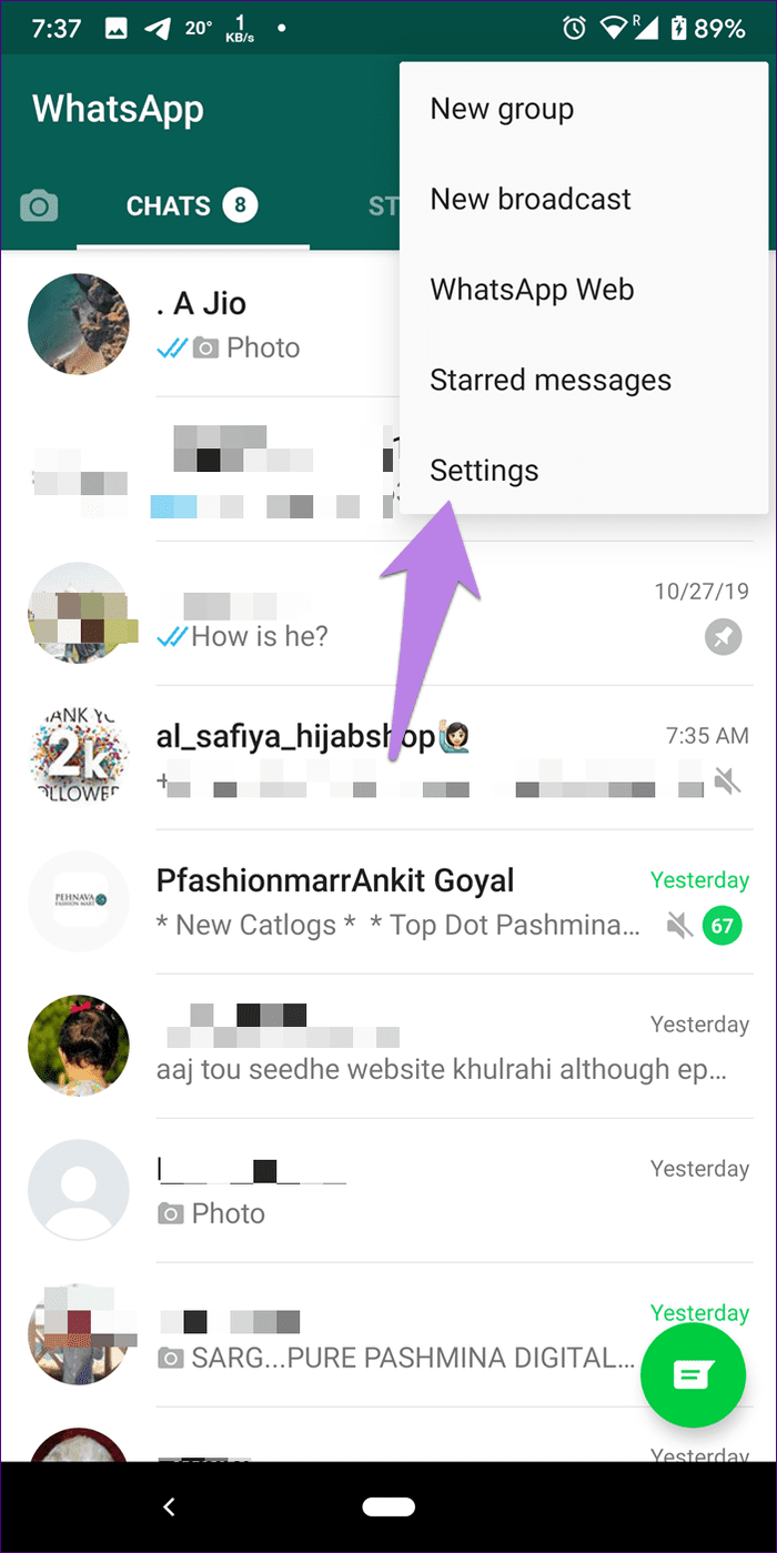 What are read receipts in whatsapp 6
