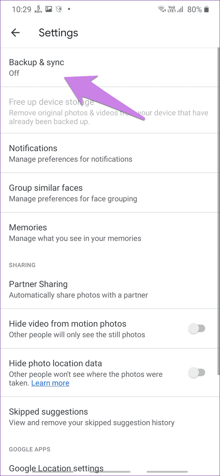 What does backup and sync mean in google photos 3