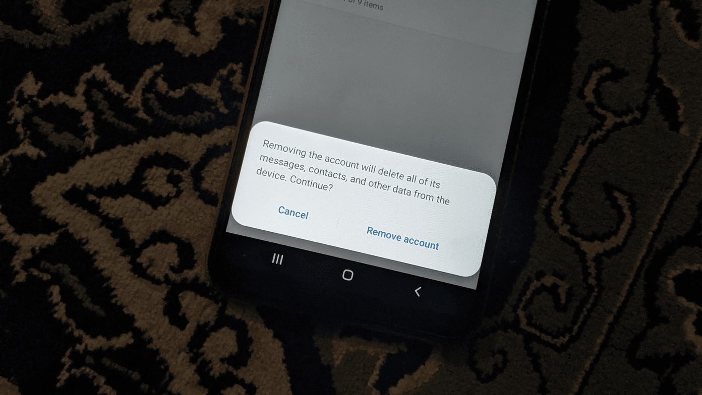 How to remove gmail account from android