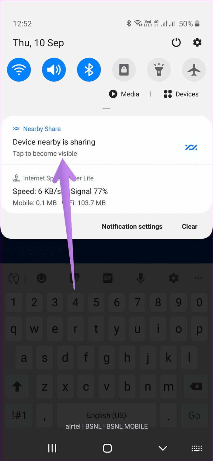 What is nearby sharing on android 8