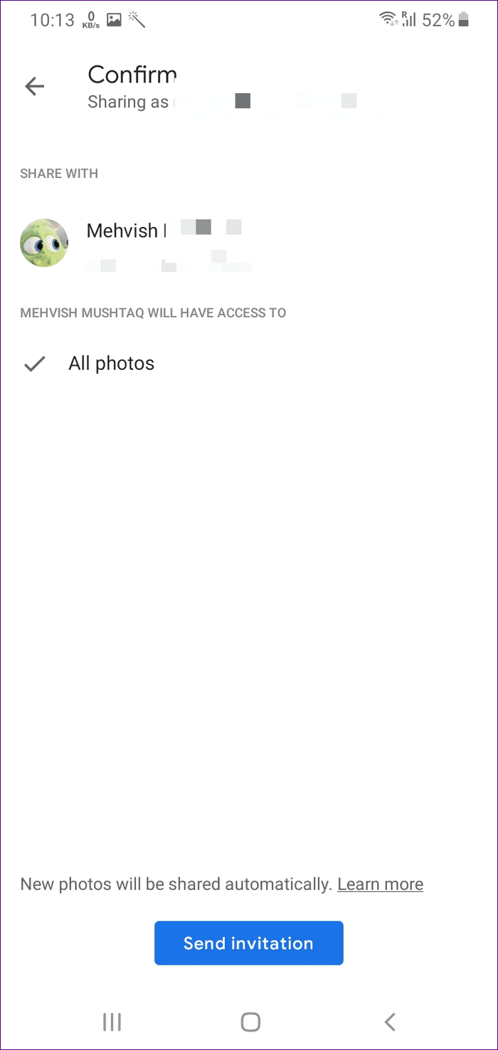 What is partner account shared libraries in google photos 13