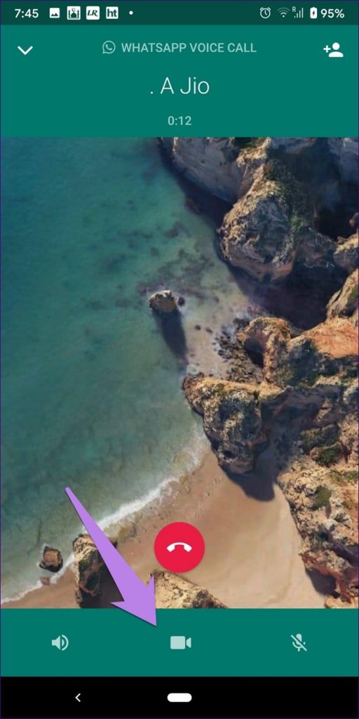 Switch from WhatsApp voice call to video
