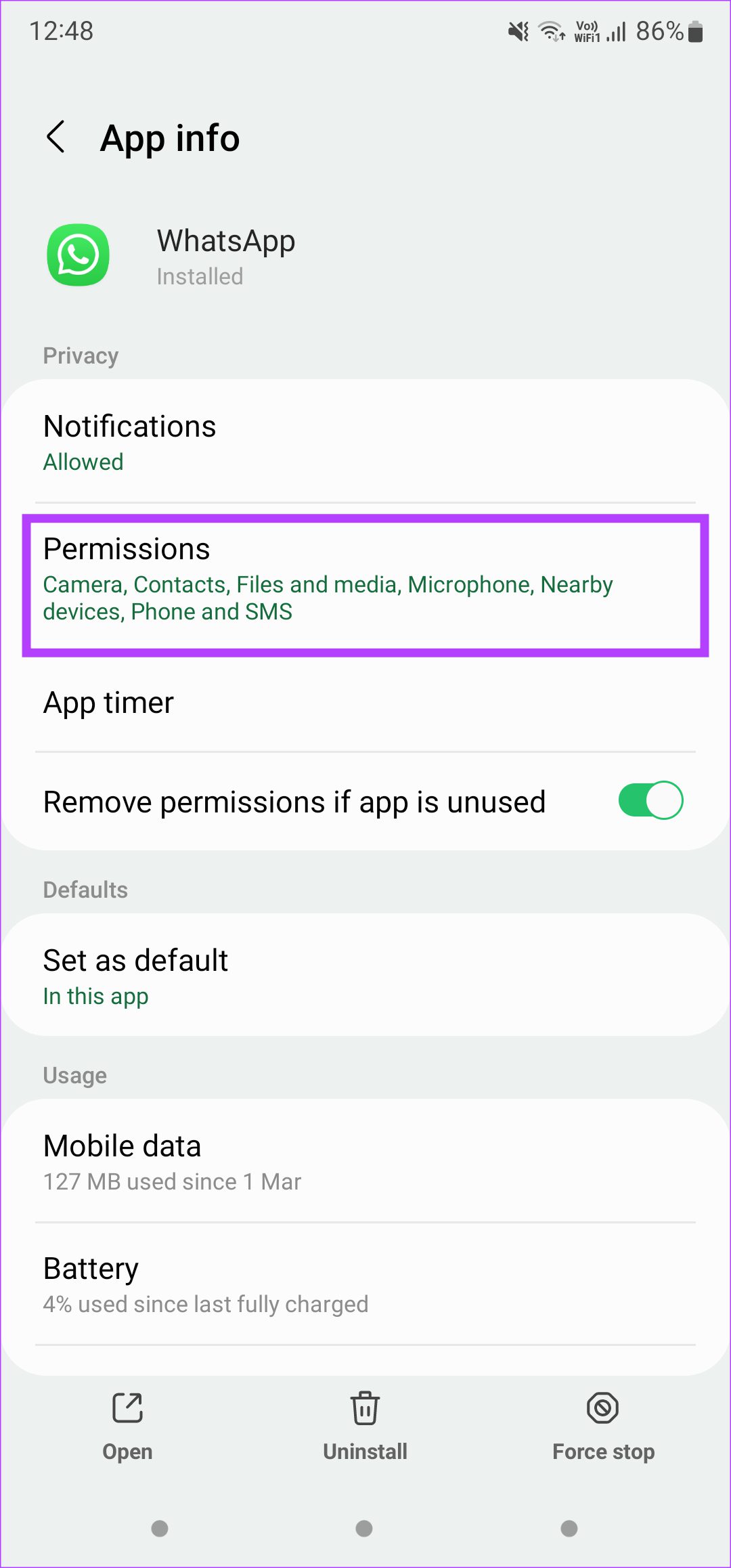 Permissions