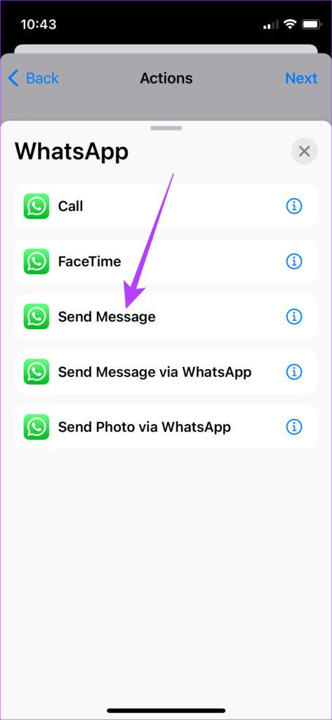Sent scheduled mesage on WhatsApp