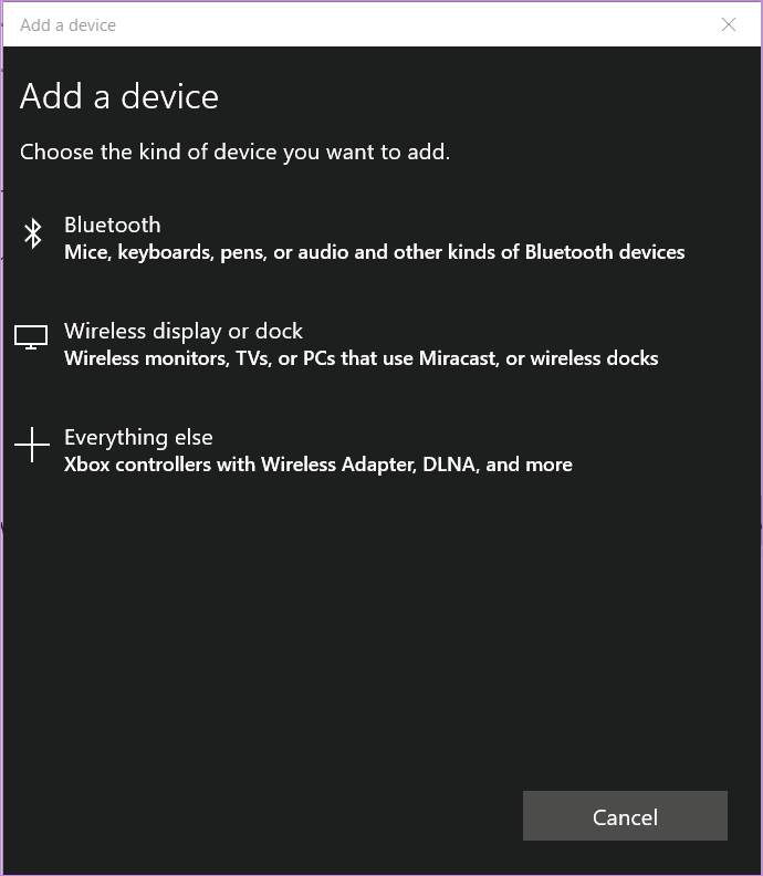 Where are bluetooth settings in windows 10 7
