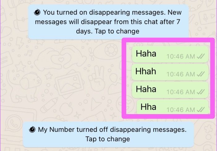 Why do whatsapp messages disappear 08