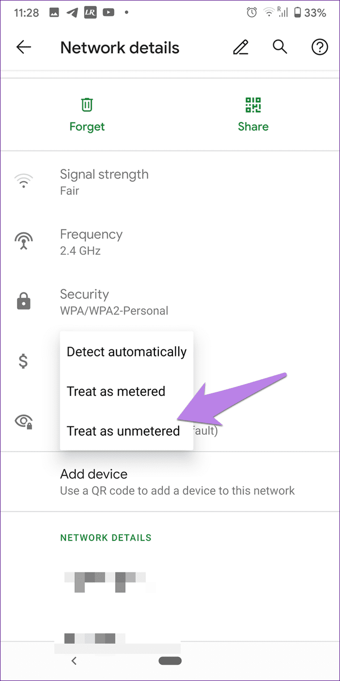 Wifi showing limited connectivity android 14