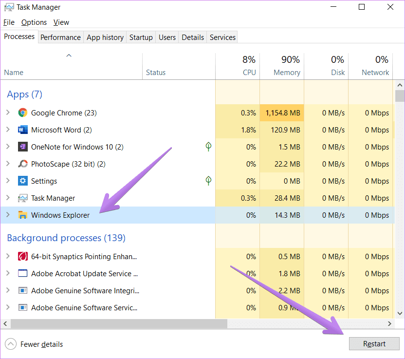 Windows 10 action center not opening 7