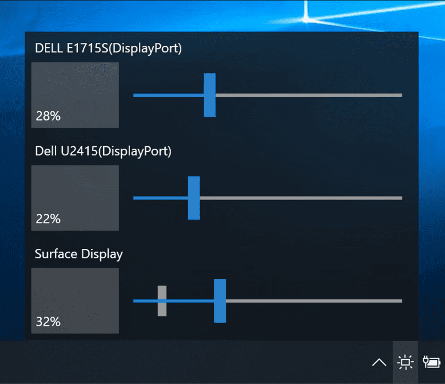Windows 10 change brightness external monitor 5