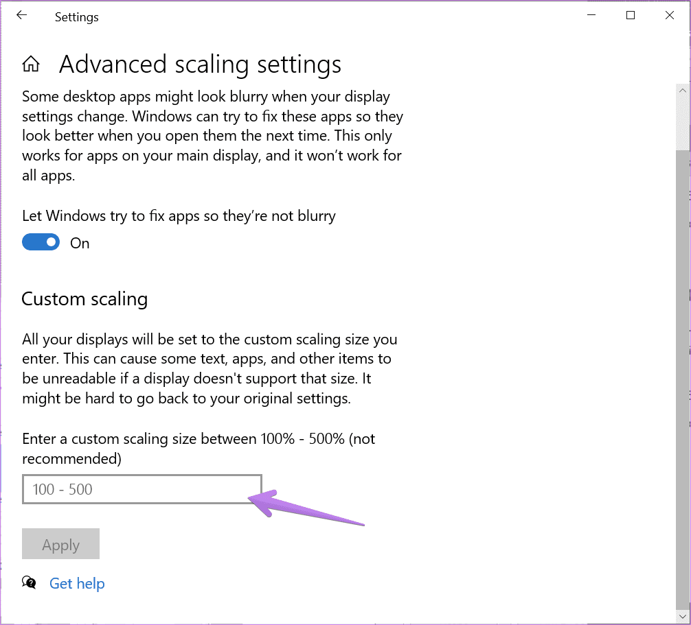 Windows 10 reset default display settings 8