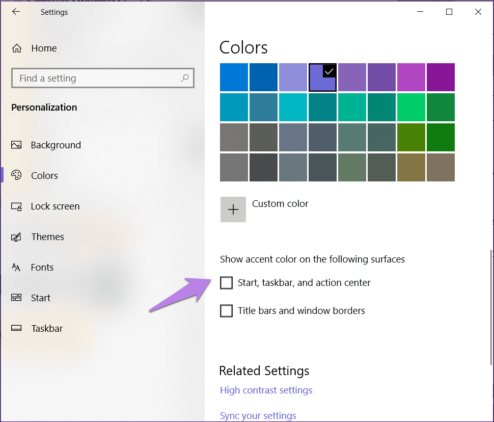 Windows 10 taskbar color not changing 8